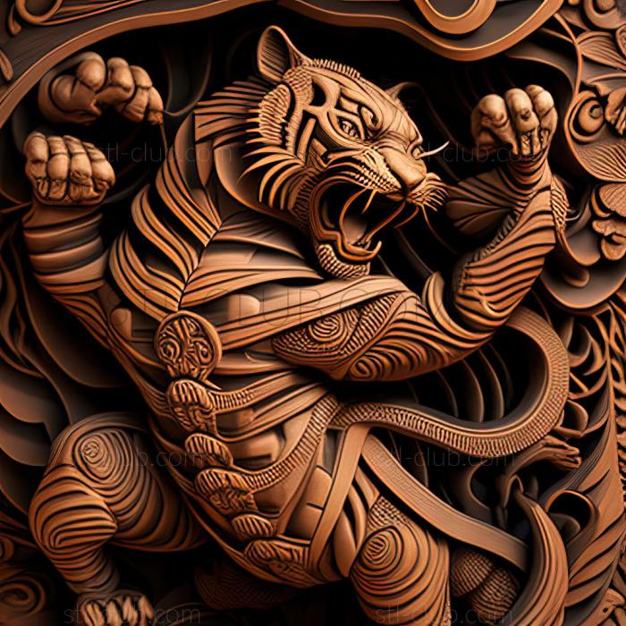 3D модель St Master Tigress FROM Panda Kung Fu (STL)